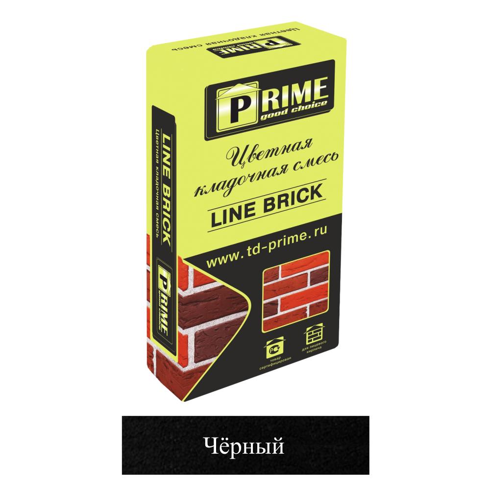 Кладочная смесь цементная Prime LineBrick Wasser М150 черная 4653 25кг позиция под заказ