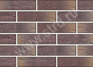 Кирпич облицовочный пустотелый Браер кладка Этна кора дуба 250*120*65мм стандартная стенка М150кг/см2 BRAER