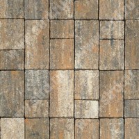 Тротуарная плитка Старый город Альпин верхний прокрас mix основа - серый цемент набор на м2  t=80мм Фабрика Готика