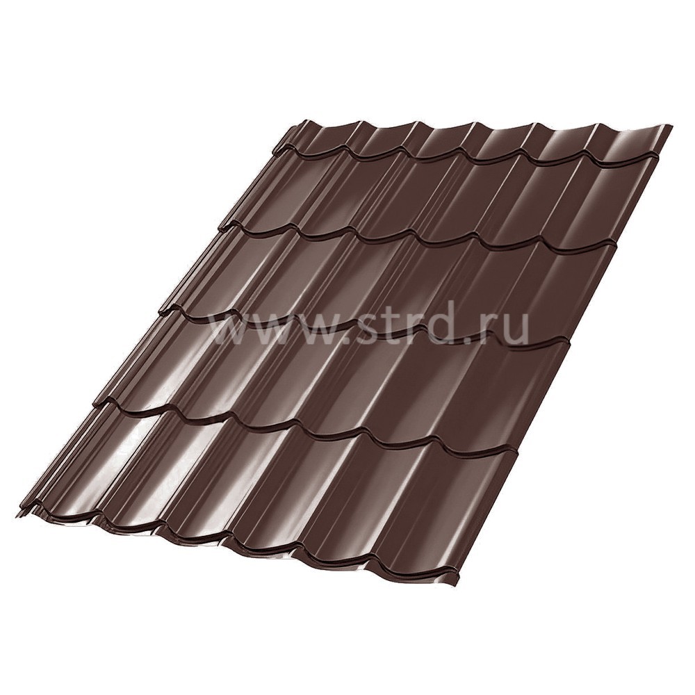 Профиль Монтерра 0.4мм Полиэстер Россия RAL 8017 (коричневый) Металл Профиль
