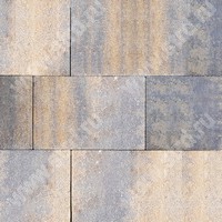 Тротуарная плитка Плато Stein Bronze верхний прокрас mix основа - серый цемент набор на м2  t=80мм Steingot