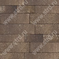 Тротуарная плитка Домино 80 Stein Brown верхний прокрас mix основа - серый цемент набор на м2  t=80мм Steingot