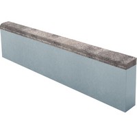 Бордюр тротуарный CMX15 Кварцит верхний прокрас mix основа - серый цемент 1000*200*80мм Лидер 40