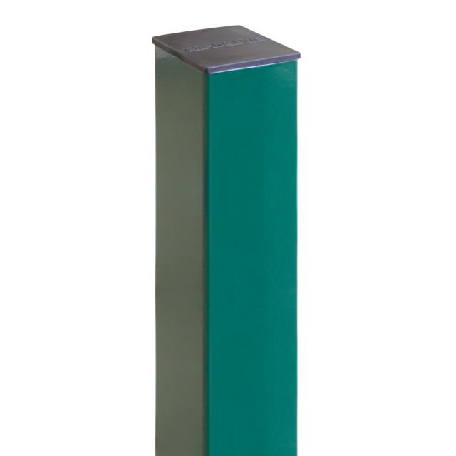 Столб с отверстиями и заглушкой 3м 62*55 1.4мм Оцинкован+порошковый окрас RAL 6005 (зеленый) Grand Line