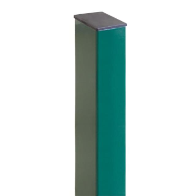 Столб с заглушкой 2.5м 60*40 1.2мм Оцинкован+порошковый окрас RAL 6005 (зеленый) Grand Line