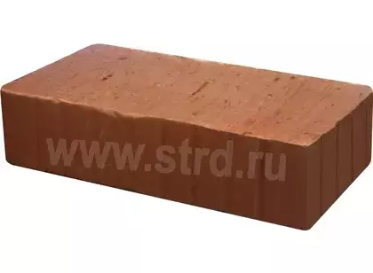 Кирпич строительный полнотелый без плёнки Красный рифленый 250*120*65мм М125кг/см2 Вязьма КЗ