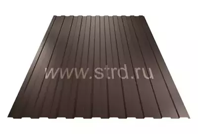 Профнастил C 8 0.45мм Полиэстер Россия RR 32 (коричневый) Grand Line