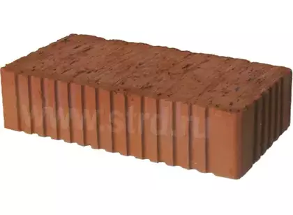 Кирпич строительный полнотелый Красный рифленый 250*120*65мм М200кг/см2 Кашира