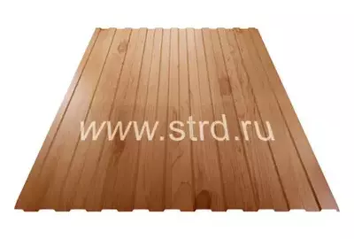 Профнастил C 8 0.4мм SteelArt 3D Россия Золотой орех 3D текстур. SteelX
