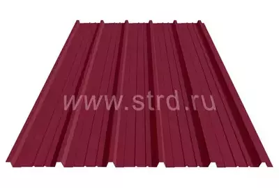Профнастил ST 15 0.5мм Corundum 50 матовый Россия RAL 3005 (вишневый) Stynergy