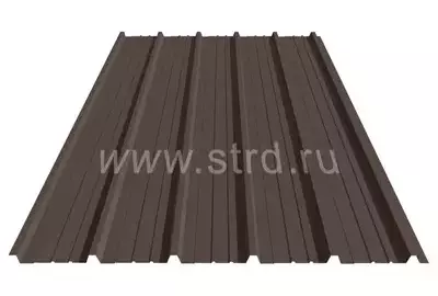 Профнастил ST 15 0.5мм Corundum 50 матовый Россия RR 32 (коричневый) Stynergy