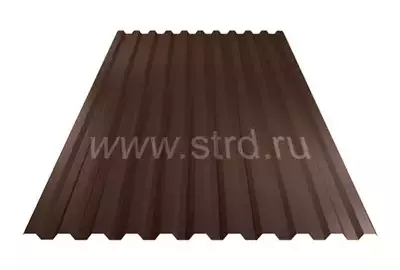Профнастил C 21 0.5мм Corundum 50 матовый Россия RAL 8017 (коричневый) Stynergy