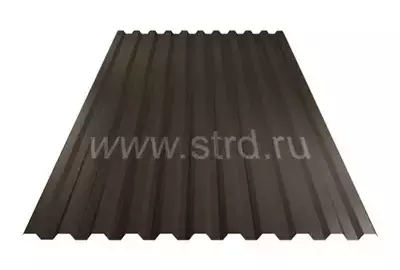 Профнастил C 21 0.5мм Corundum 50 матовый Россия RR 32 (коричневый) Stynergy