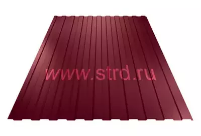 Профнастил C 8 0.5мм Corundum 50 матовый Россия RAL 3005 (вишневый) Stynergy