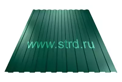 Профнастил C 8 0.5мм Corundum 50 матовый Россия RAL 6005 (зеленый) Stynergy