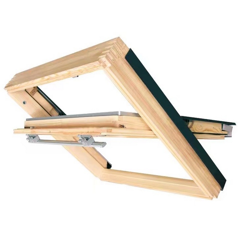 Окно мансардное Fakro Standart AHRD B8 114*140см дерево, лак ручка сверху однокамерный Окно мансардное Fakro Standart AHRD B8 114*140см дерево, лак ручка сверху однокамерный