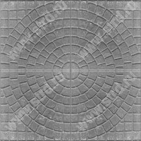 Крупноформатные плиты Квадрат 1КД5ф (солнышко) Серый основа - серый цемент 400*400*50мм Нобетек