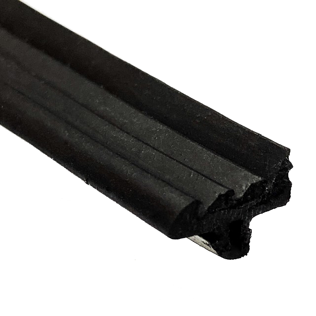 Резина 1м уплотнительная верхняя (узкая) черный