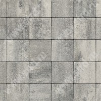 Тротуарная плитка Квадрат практик 60 Stein Silver верхний прокрас mix основа - серый цемент 200*200*60мм Steingot