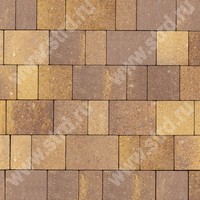 Тротуарная плитка Тоскана Color Mix желто-коричневый верхний прокрас mix основа - серый цемент набор на м2  t=60мм Одинцовское ДРСУ
