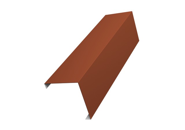 Накладка угловая (для столба 62*55) 0.45мм Drap TX RAL 8004 (кирпичный) 1.8м Grand Line Накладка угловая (для столба 62*55) 0.45мм Drap TX RAL 8004 (кирпичный) 1.8м Grand Line