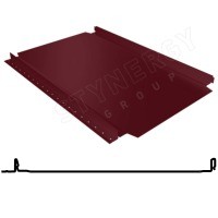 Фальцевая панель Smart фальц Pro 521/480мм Corundum 50 0.5мм RAL 3005 (вишневый) Stynergy