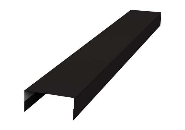 Крышка 30*20мм 0.45мм Drap ТР RAL 9005 (черный) 2м Grand Line Крышка 30*20мм 0.45мм Drap ТР RAL 9005 (черный) 2м Grand Line