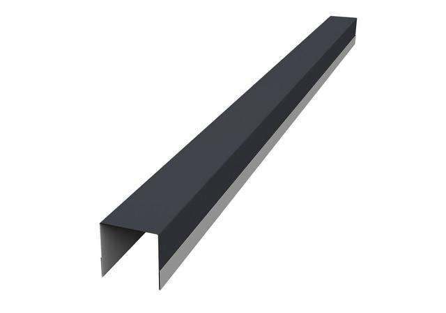 Планка вертикальная обратная 0.45мм Drap ТР RAL 7024 (серый) 3м Grand Line Планка вертикальная обратная 0.45мм Drap ТР RAL 7024 (серый) 3м Grand Line