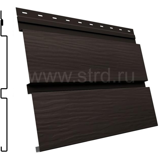 Сайдинг Квадро брус 3D 340*293мм 0.45мм Drap Россия в пленке RR 32 (коричневый) Grand Line Сайдинг Квадро брус 3D 340*293мм 0.45мм Drap Россия в пленке RR 32 (коричневый) Grand Line