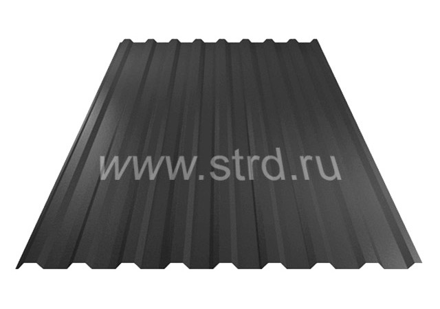 Профнастил C 20 0.45мм Drap Россия RAL 7016 (серый) Grand Line Профнастил C 20 0.45мм Drap Россия RAL 7016 (серый) Grand Line